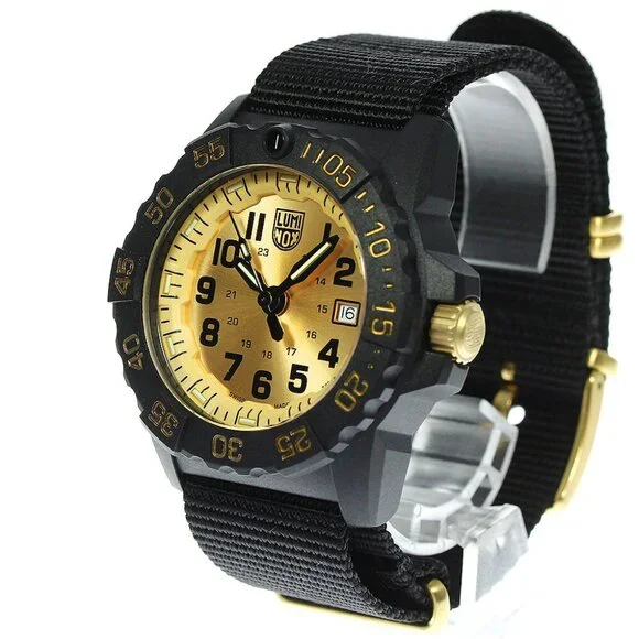 LUMINOX NAVY SEAL 3500 SERIES 3505.GP.SET Gold limited edition QZ Men's_739043